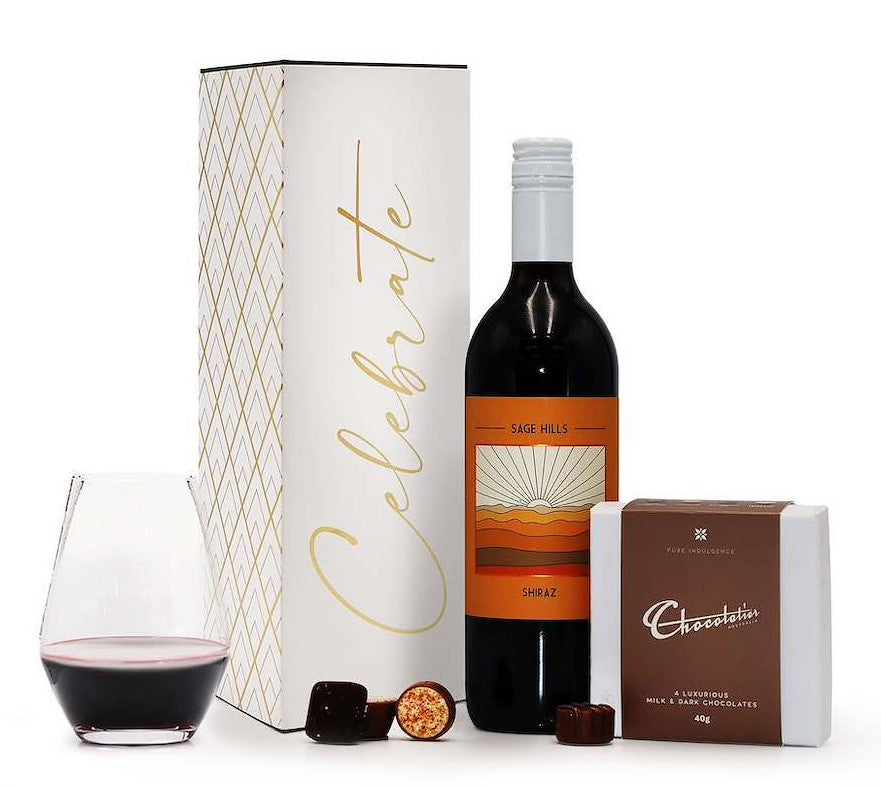 Celebrate Shiraz & Chocolates Gift Box